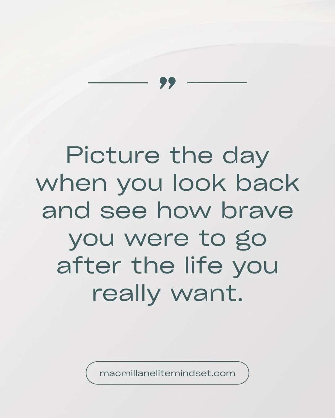 Change always requires courage. Be brave and create the life you REALLY want.

#macmillanelitemindset
#mentalperformance 
#mentalstrength
#trusttheprocess
#growthmindset
#successmindset
#healthymindset
#elitemindset
#coaching