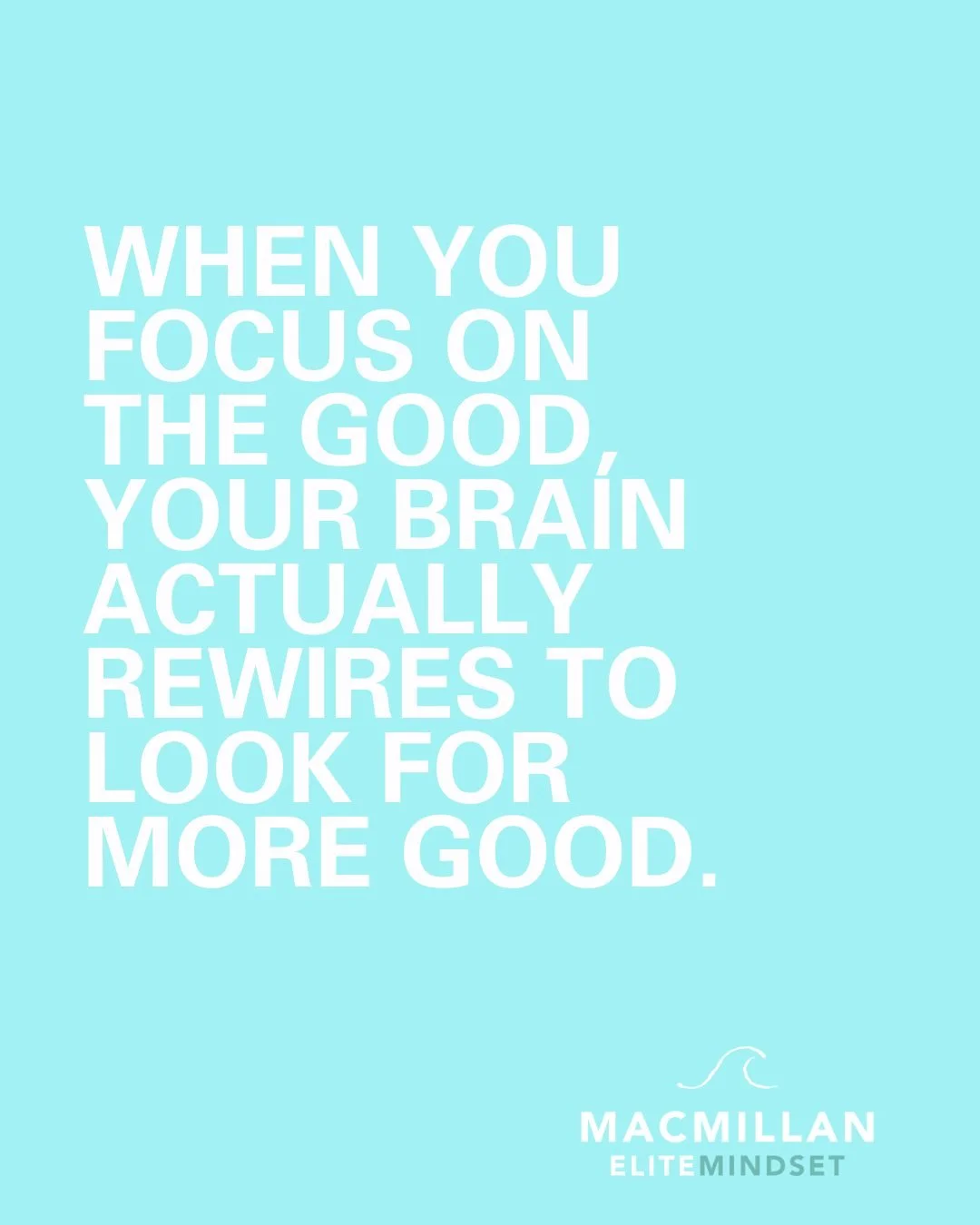 This is why it's important to decide to look for the good things out there in the world. They're there, you just need to tell your brain that it's important to you (salience network), and your brain will seek it out. Where your focus goes, energy flo