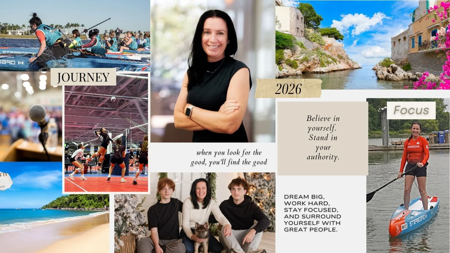 Had fun getting creative today with my Mastermind group and mentor @fearless_coach_ab !! Putting intention to my vision for myself and my boys for 2026 into a vision board.  Let&rsquo;s gooooo!! 🙌🏼