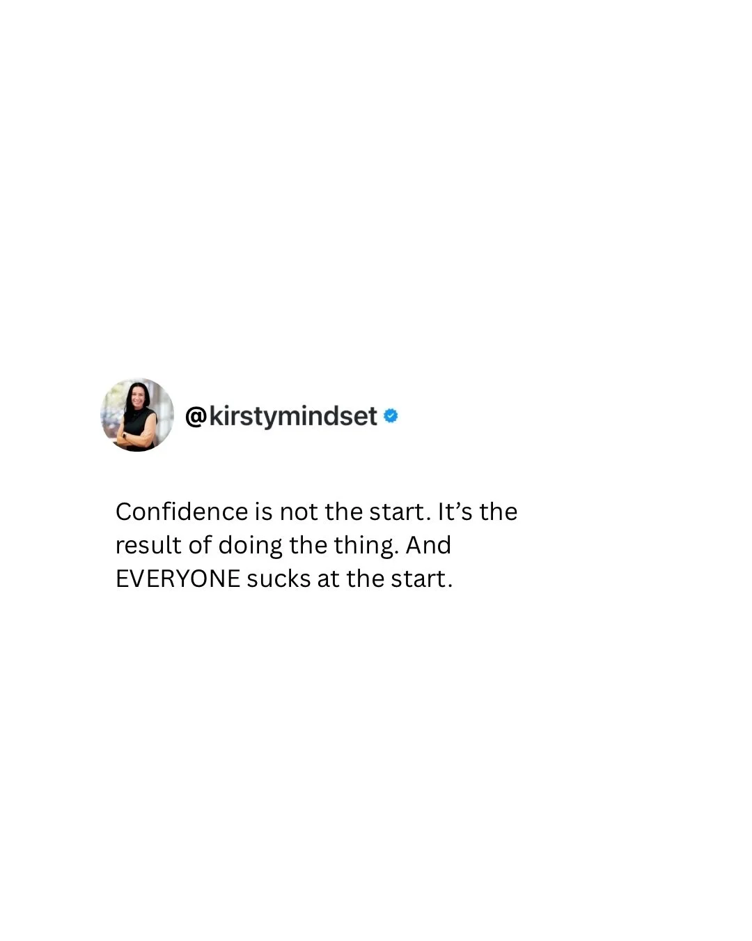 Confidence is probably the #1 thing that athletes want me to help them with when I first start working with them. I think it&rsquo;s one of the most misunderstood things. 

So confidence has two parts to it. A small part is the evidence that you have