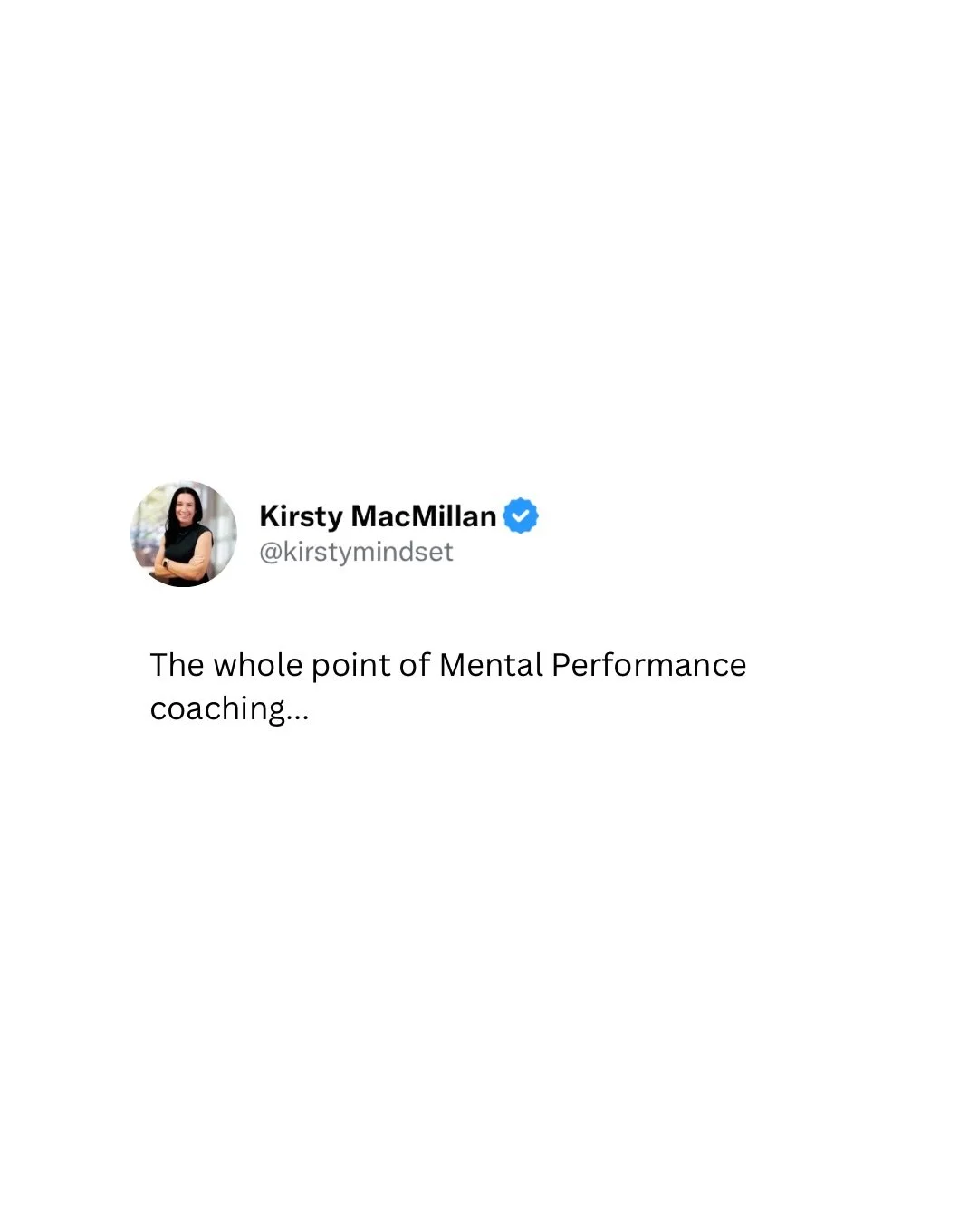 The. Whole. Point. 

#macmillanelitemindset 
#mentalperformance 
#mentalstrength
#futureolympians