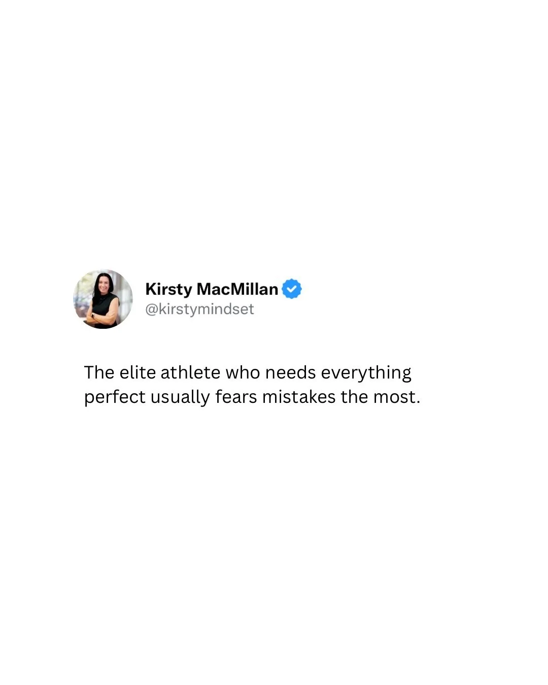 As a rehab-ing Perfectionist myself, I can confirm that I was always terrified of making mistakes.  Textbook Fixed Mindset shit. 

I used to think it served me, made me &ldquo;ambitious&rdquo;. But not true. 

Once you understand that it&rsquo;s part