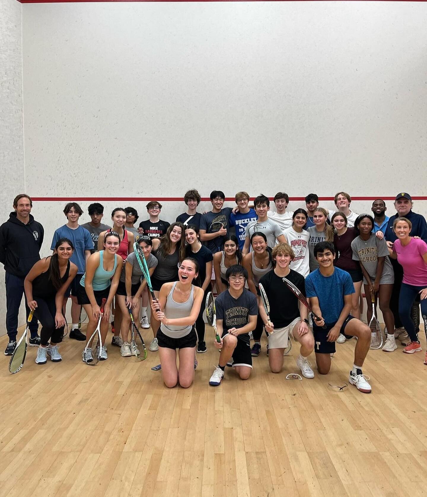 It&rsquo;s been such a great time hosting the @trinityvarsitysquash team in their very first squash season! 🙌

We couldn&rsquo;t be more proud of all the hard work they put in over the past couple months. 

Hope to see y&rsquo;all on our courts agai