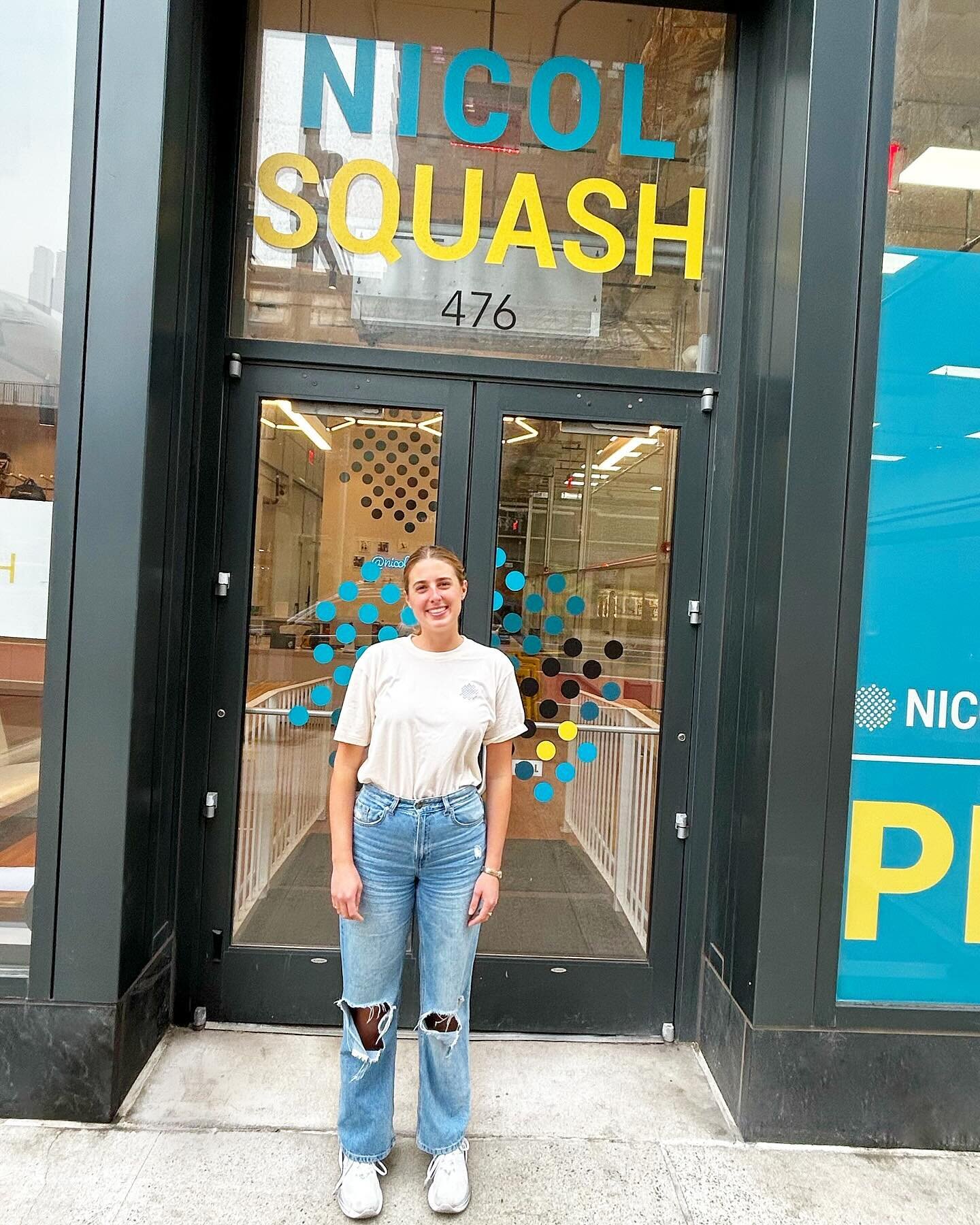 New Teammate Alert 🚨 
Natalie is the newest addition to our NYC front desk team! She&rsquo;s passionate about food, currently in culinary school 🤗, and loves&hellip; squash! 

Be sure to give Natalie a fistbump if you catch her on court or around t