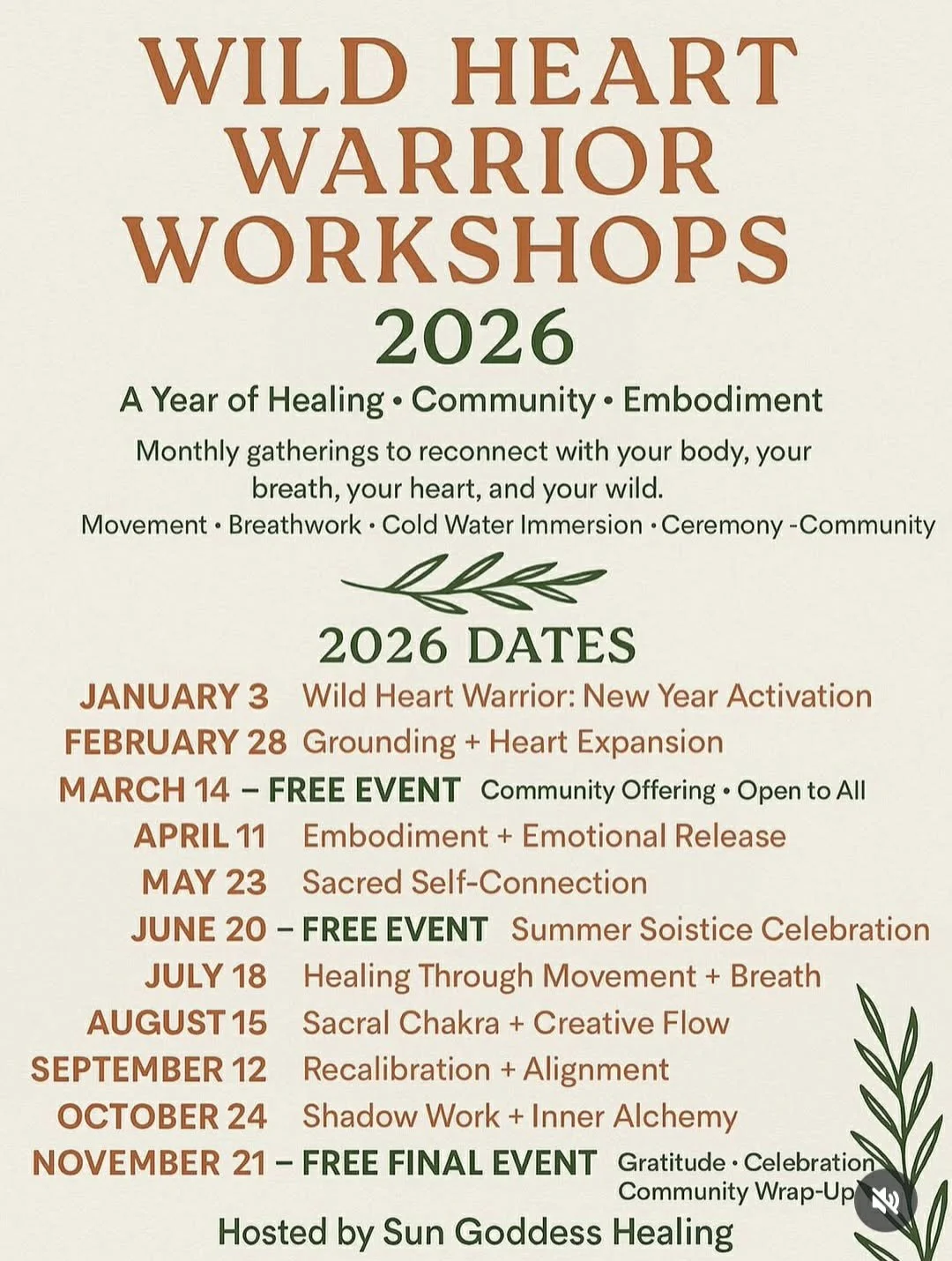 Wild Heart Warrior Workshop