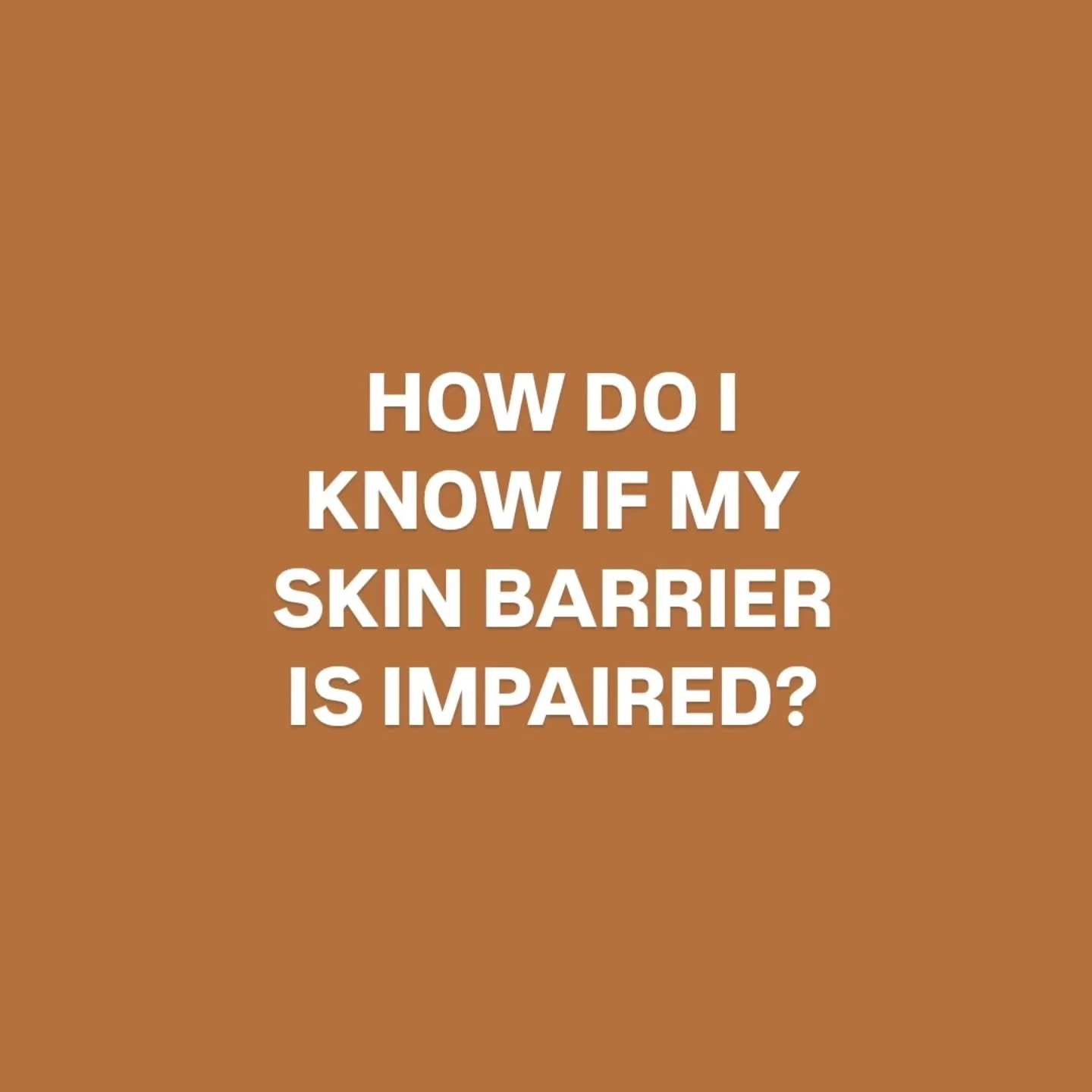 You've heard about an impaired skin barrier, right?
But im guessing you probably don't know how to tell if you have one. 

That's ok! That's our job. 

We use expert care, guidance, and treatments to diagnose, treat, repair, and then optimise  your s