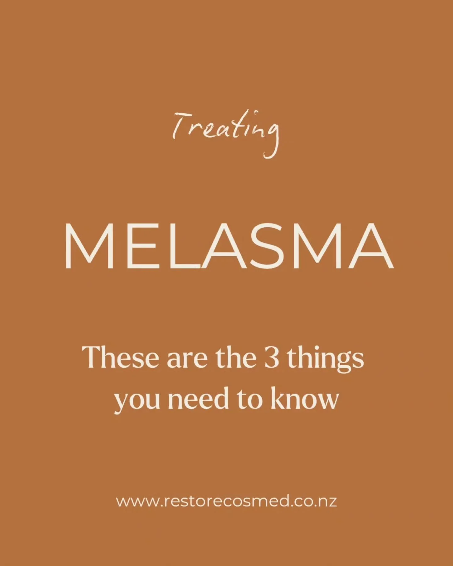 ✨ Treating Melasma: 3 Things You Need to Know ✨

Melasma can be one of the most frustrating skin conditions to deal with&mdash;patches of pigmentation that don&rsquo;t just fade on their own. But the good news is there are effective, evidence-based t