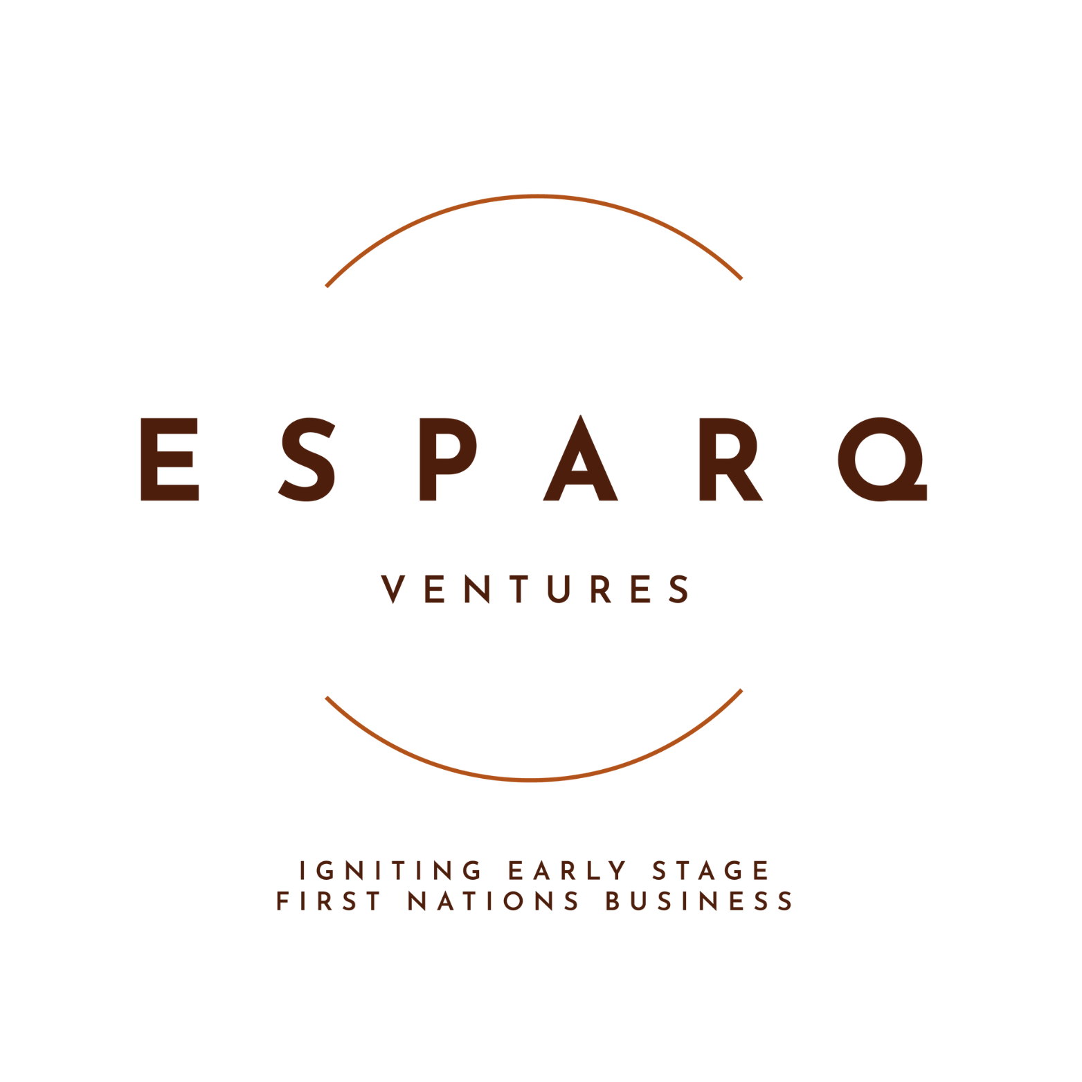 Esparq ventures circular logo with the tagline Igniting early stage First Nations businesses