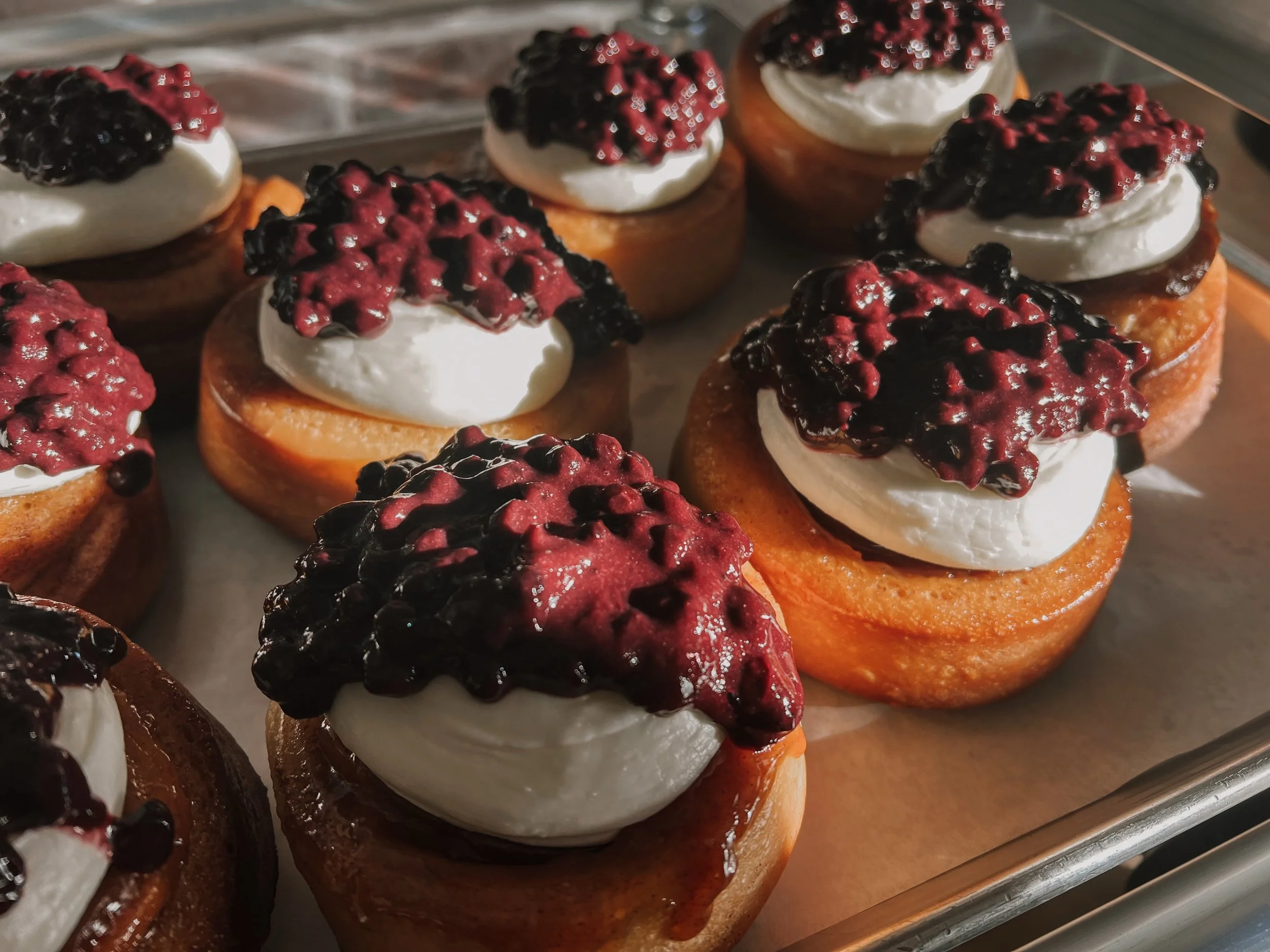 come see us today from 10-2 !! fall weather is inching closer so celebrate with some pastries to follow !! 

*or until sold out