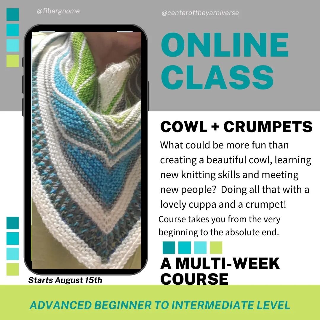Want to learn some new knitting skills? Or have you wanted to tackle the beautiful Butterfly Shawl?

The Butterfly Cowl is a primer to the shawl, but it is absolutely stunning all on its own.

Not your average Zoom class!

The course takes you from t