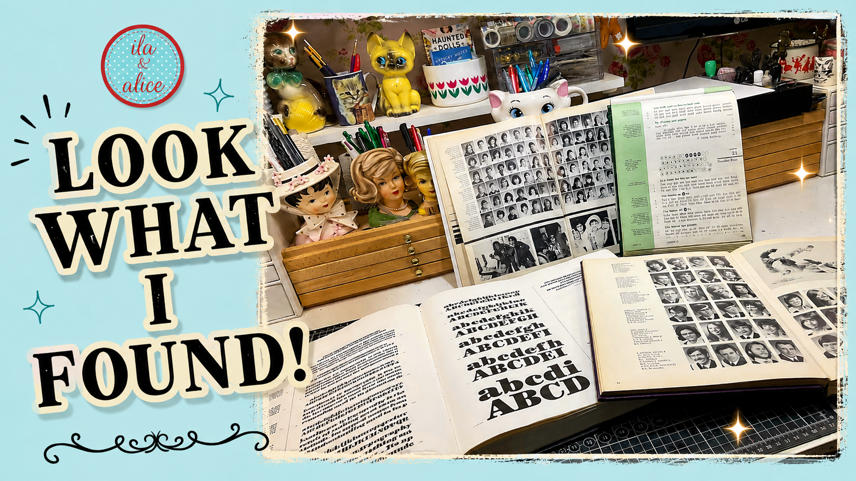 A Fabulous Vintage Book Haul: Old Books, Yearbooks &amp; Amazing Paper Finds