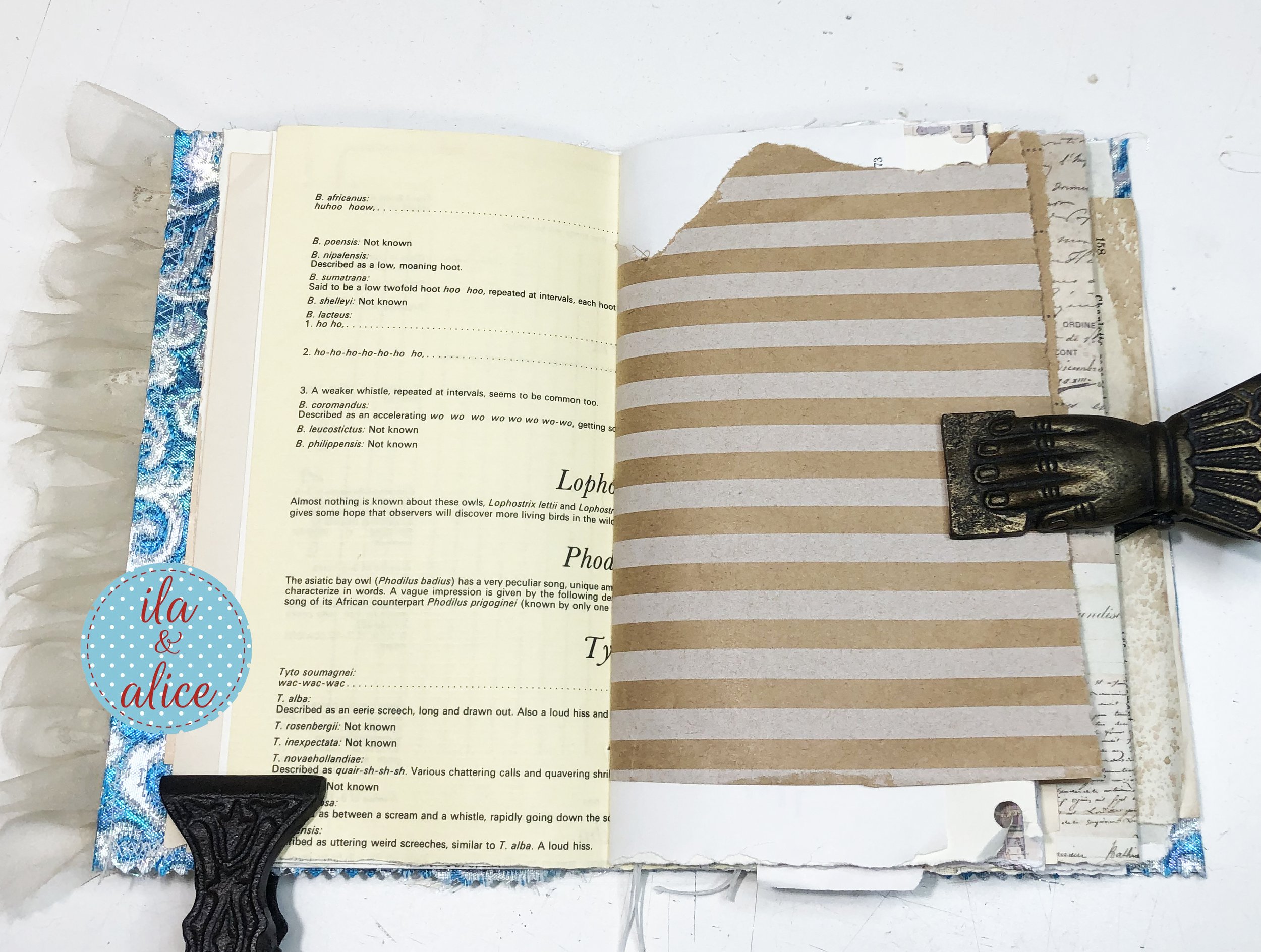 Neutral unused junk journal page