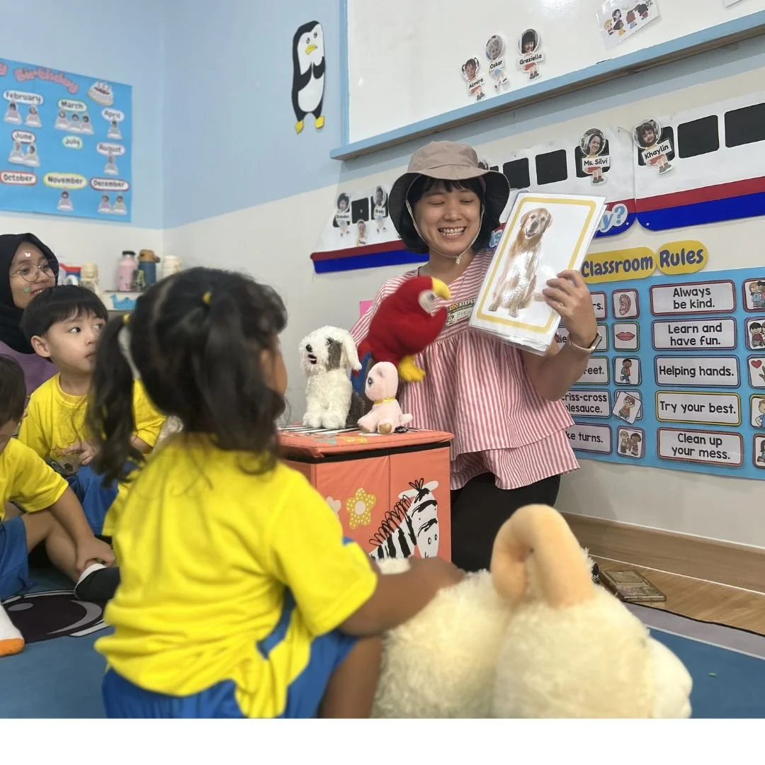 aktivitas pembelajaran di bright little stars preschool & TK BSD Serpong