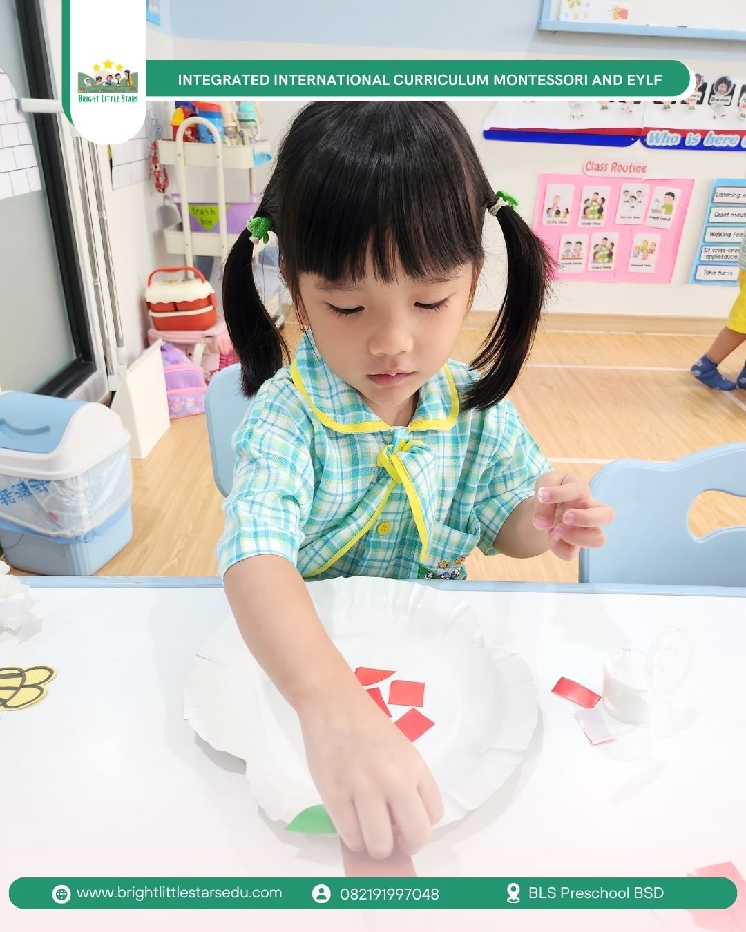 developing focus and fine motor skills through creative activities at bright little stars preschool BSD