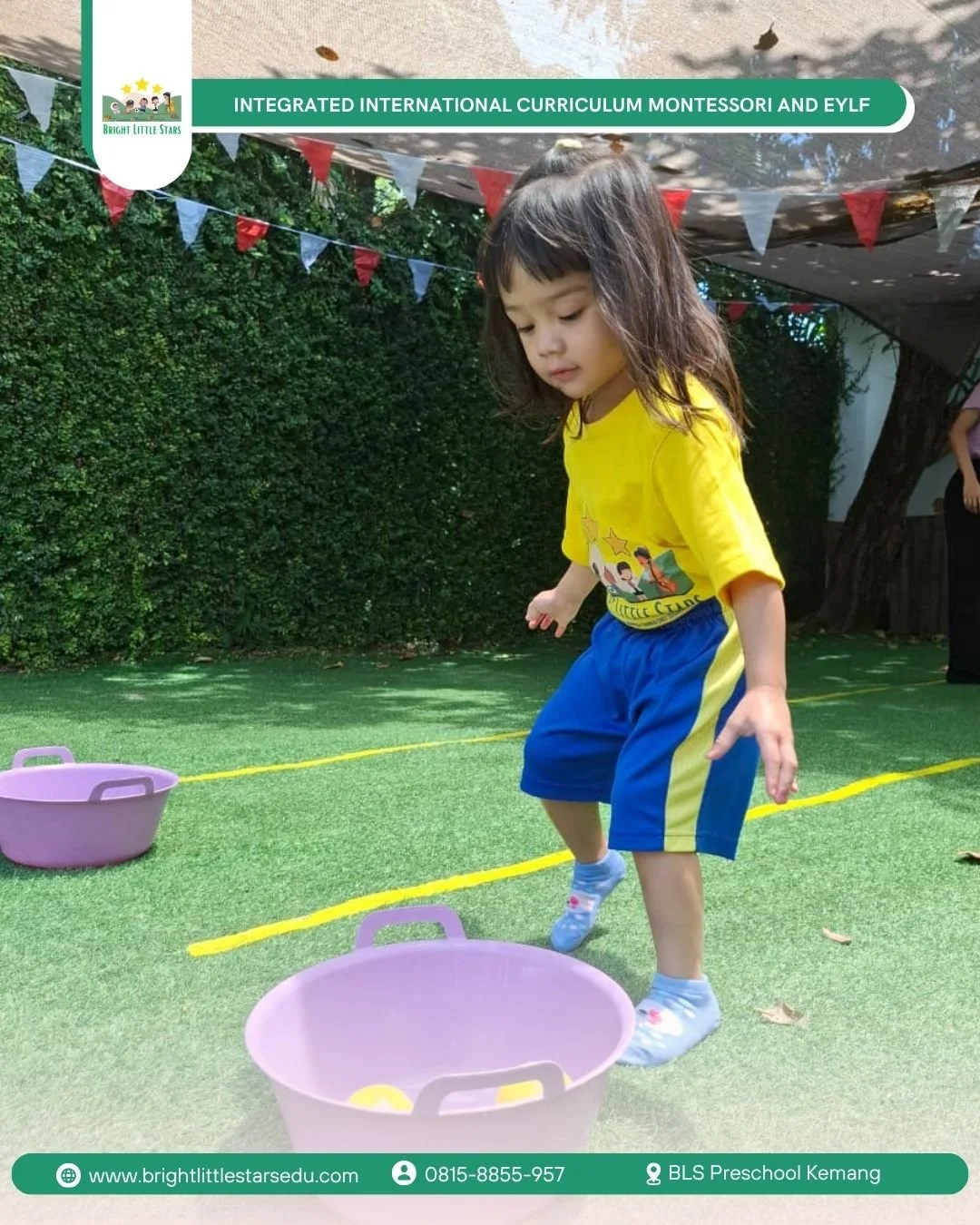 learning focus, precision, and problem-solving through active play at bright little stars preschool kemang