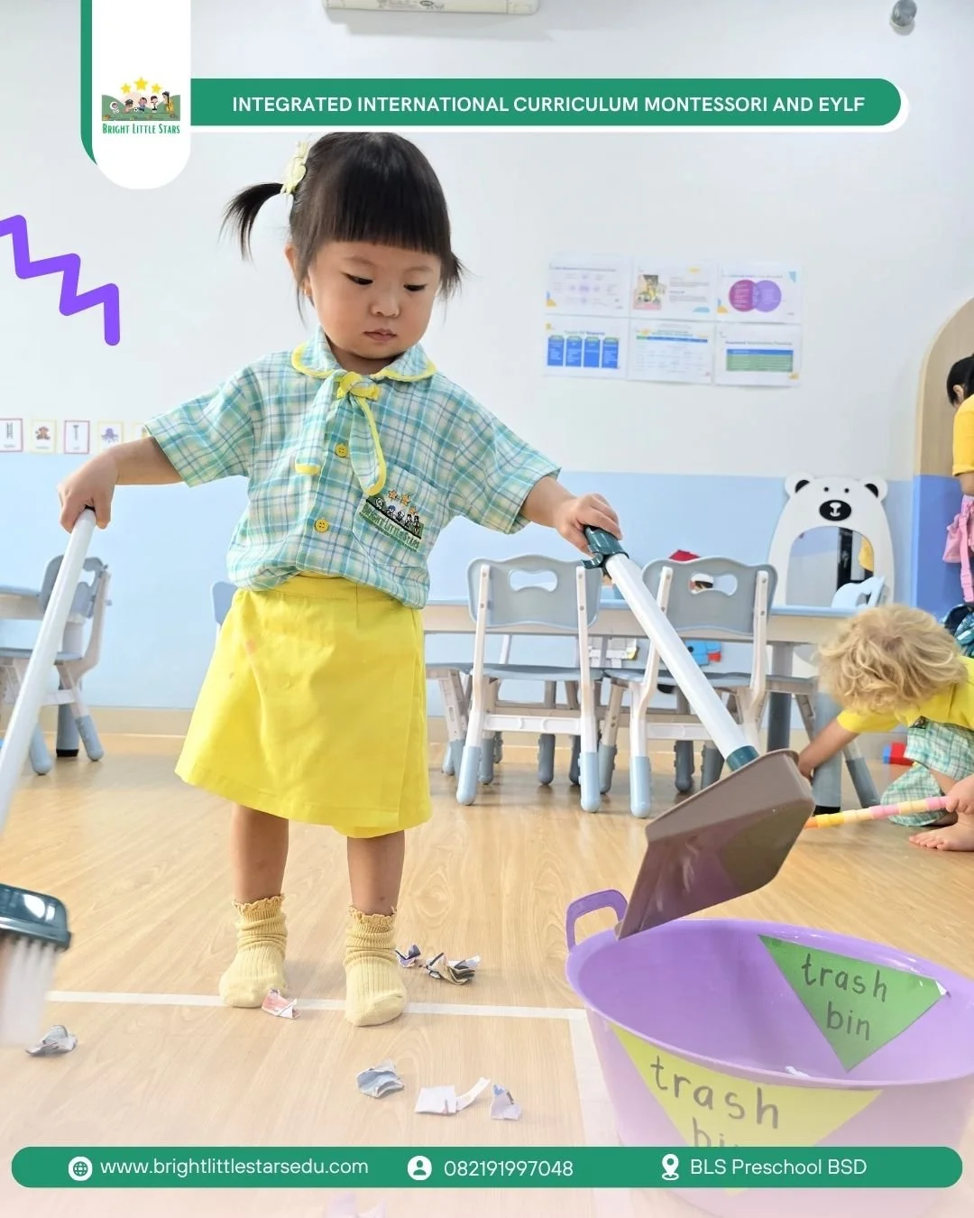 developing responsibility and independence through classroom care at BLS Preschool BSD