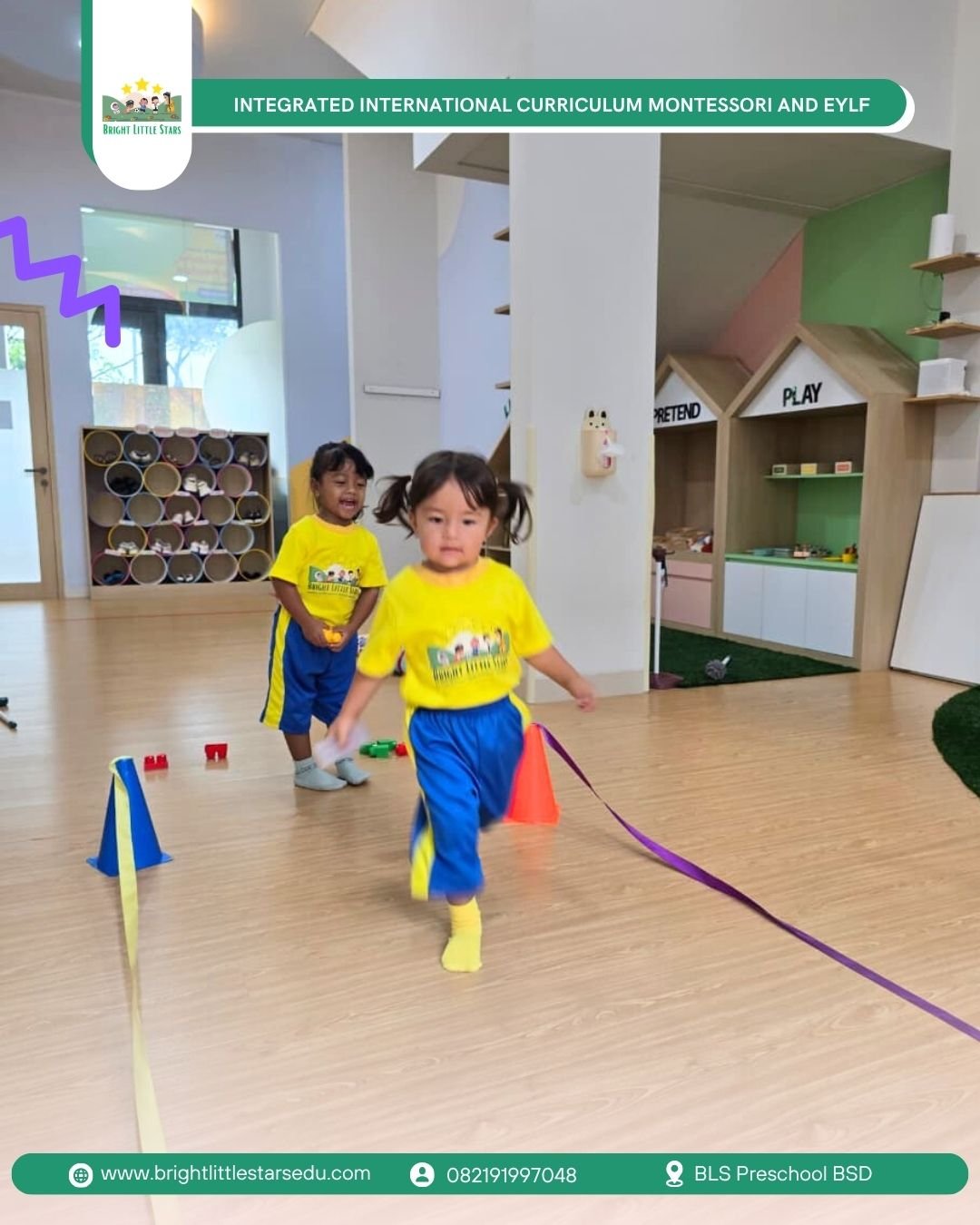 encouraging teamwork and spatial awareness through active play at bright little stars preschool BSD