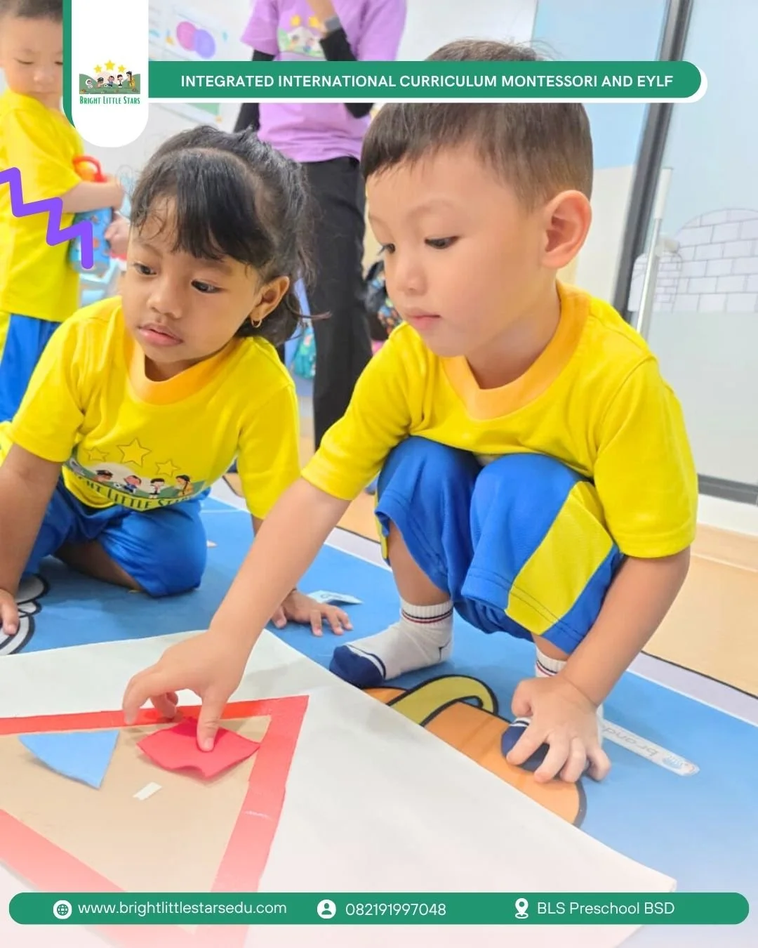 applying shape knowledge through independent discovery at bright little stars preschool BSD