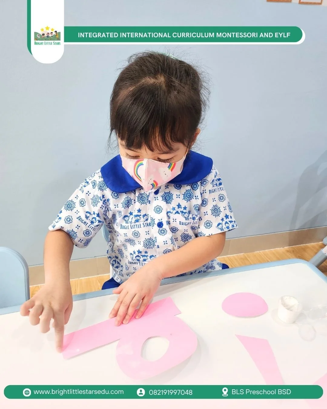 developing fine motor skills through hands-on crafting at bright little starts preschool BSD