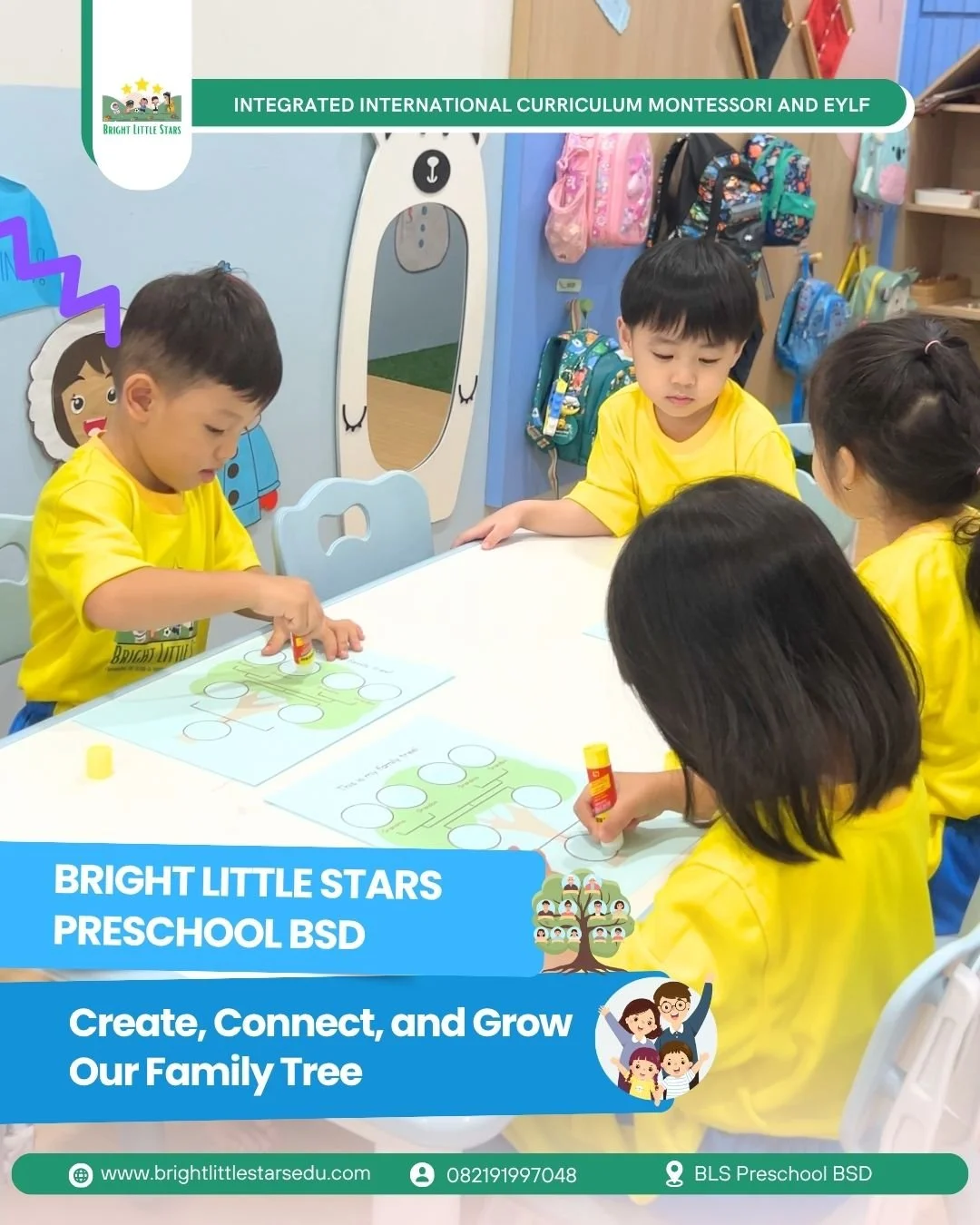 discovering family connections in bright little stars preschool BSD