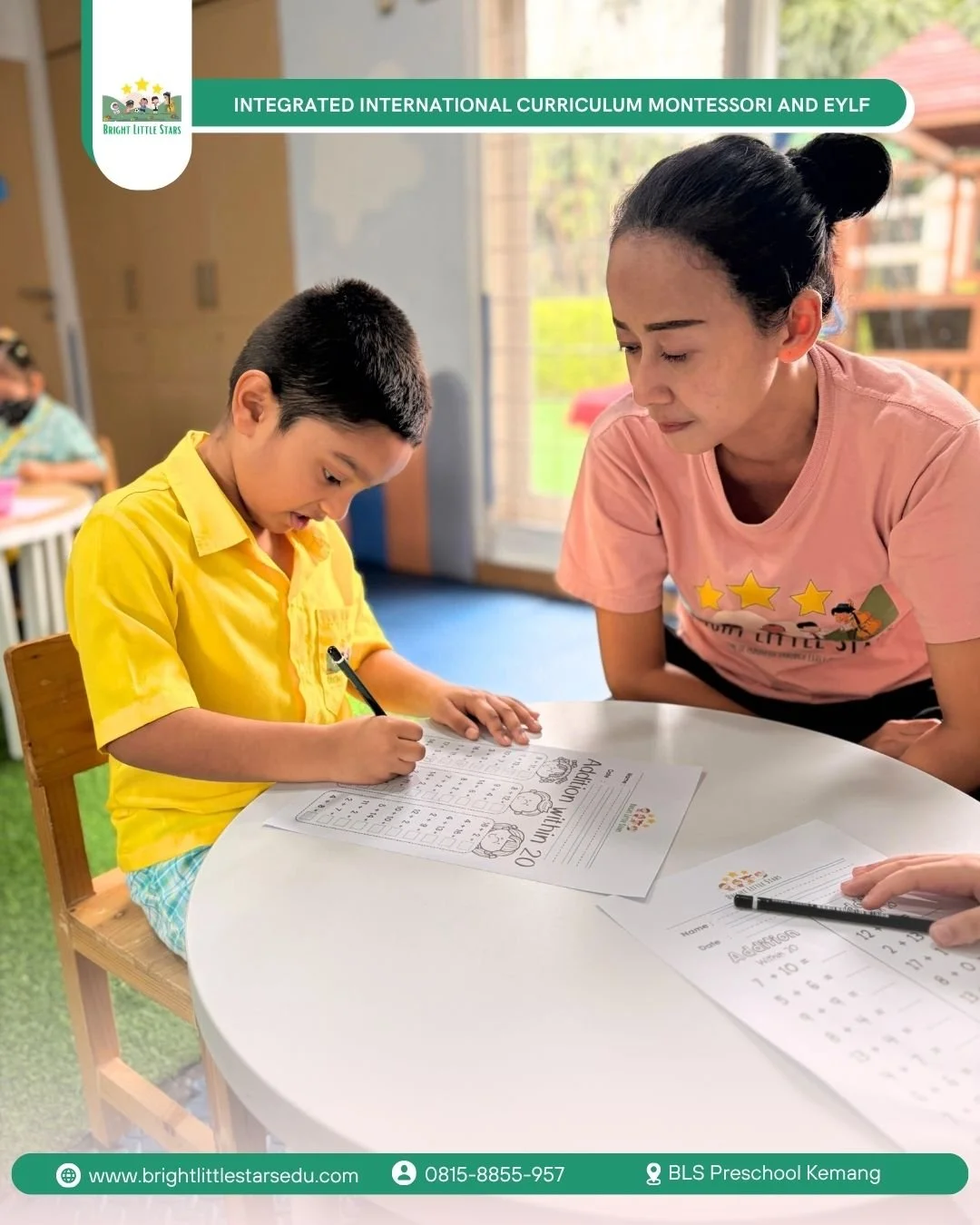 preparing for primary school with strong early math skills at bright little stars preschool kemang
