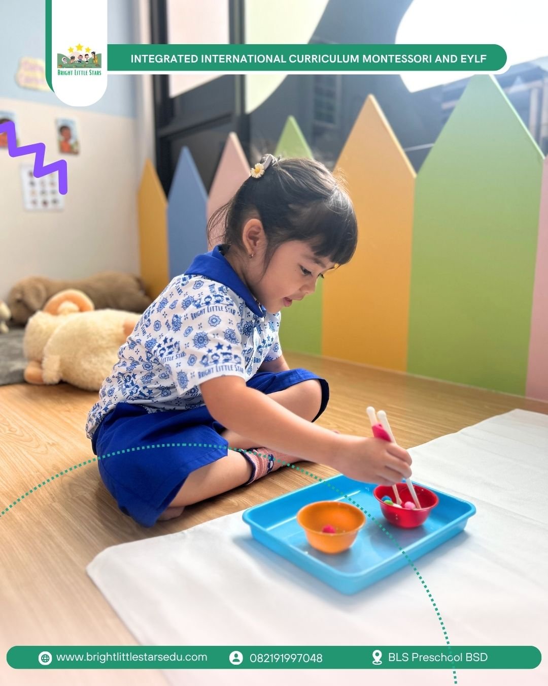 building precision through controlled hand movements at bright little stars preschool BSD