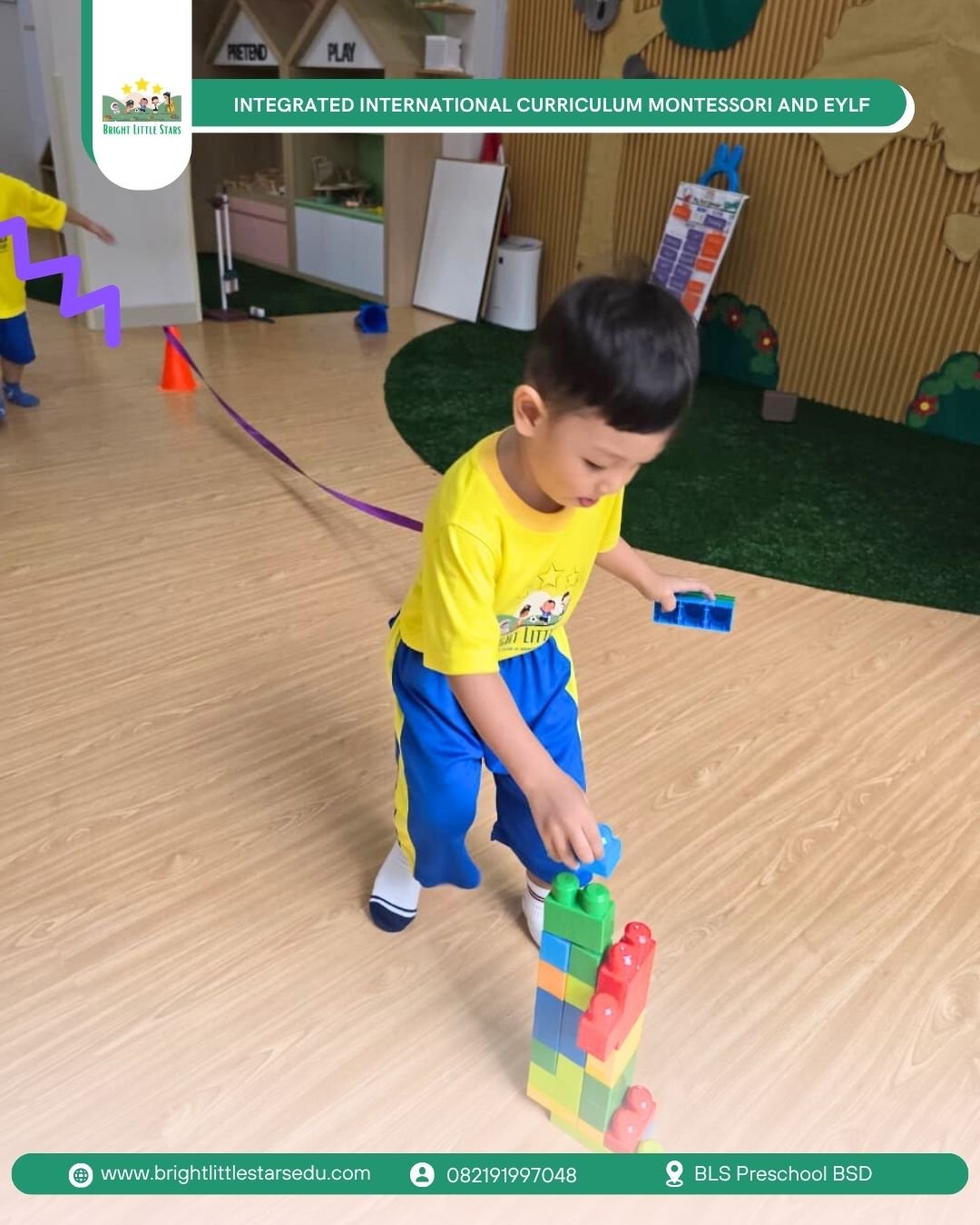 strengthening balance and coordination through hands-on challenges at bright little stars preschool BSD