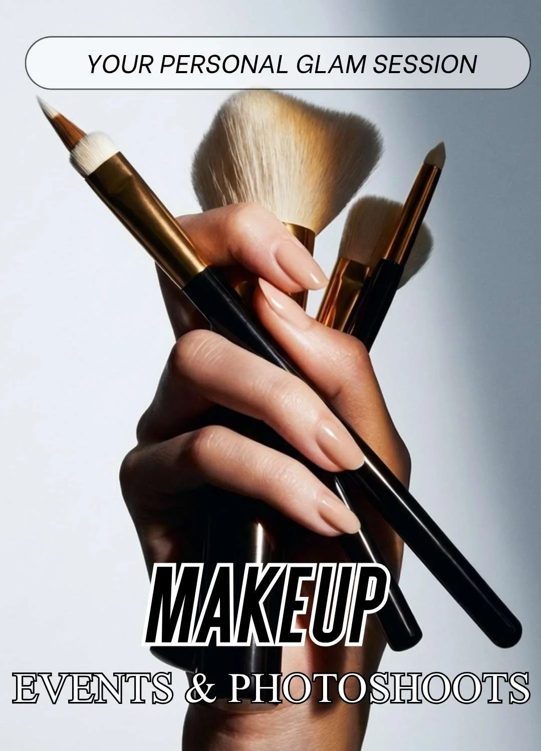 Professional makeup services for events, photoshoots, and on-camera appearances, designed to enhance personal image and align with individual style and branding.