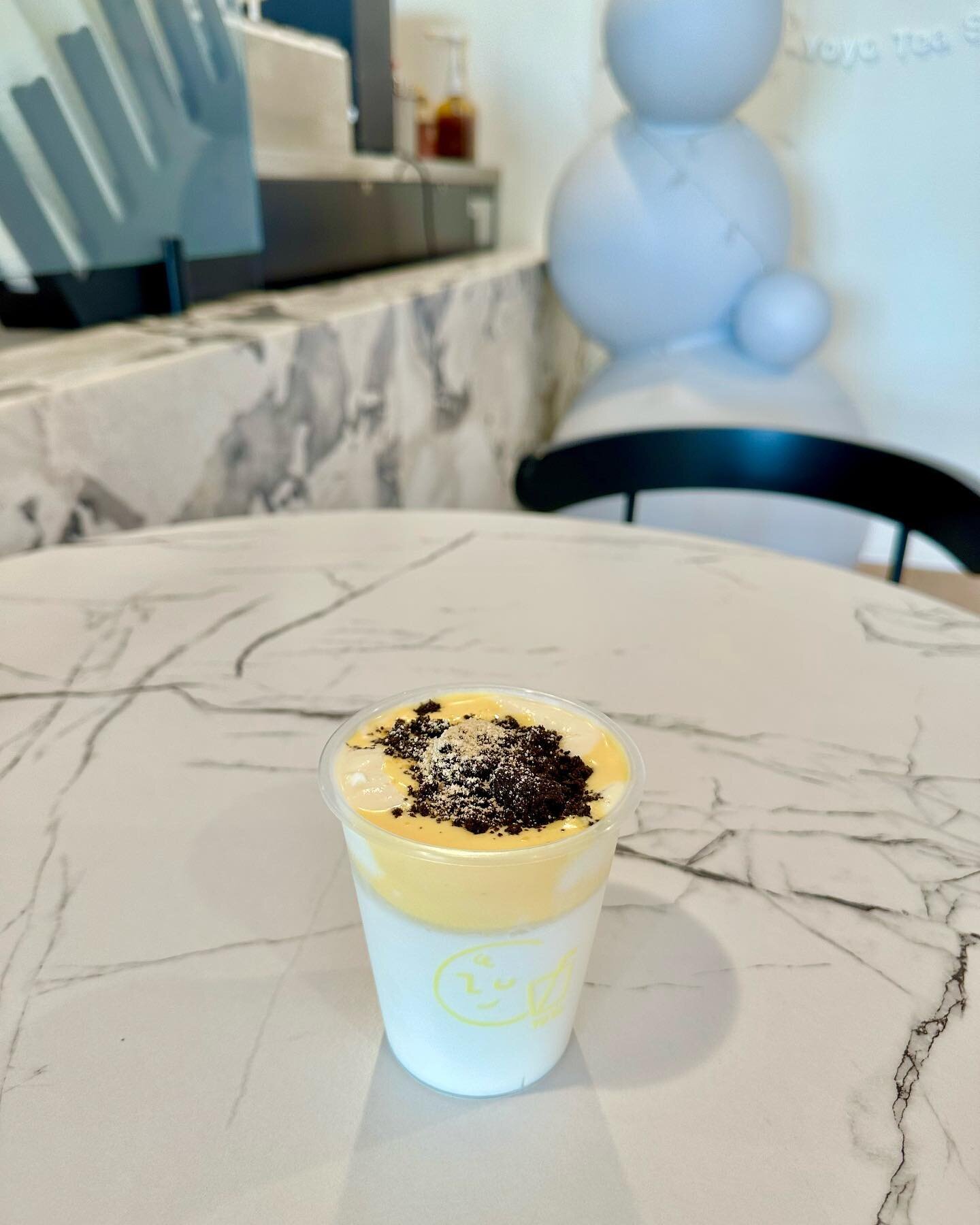Soy Milk Coconut Pudding with Cream Br&ucirc;l&eacute;e and Oreo Crunches #yoyoteashoppe