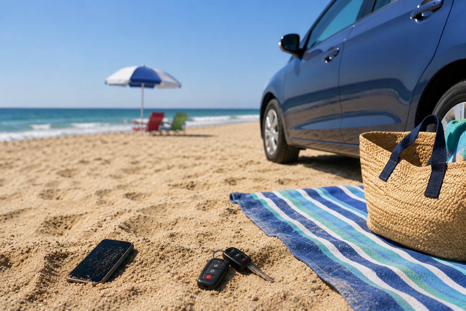 Locked Out at the Beach: What to Do When Your Keys Are in the Car and Your Phone Is in the Sand
