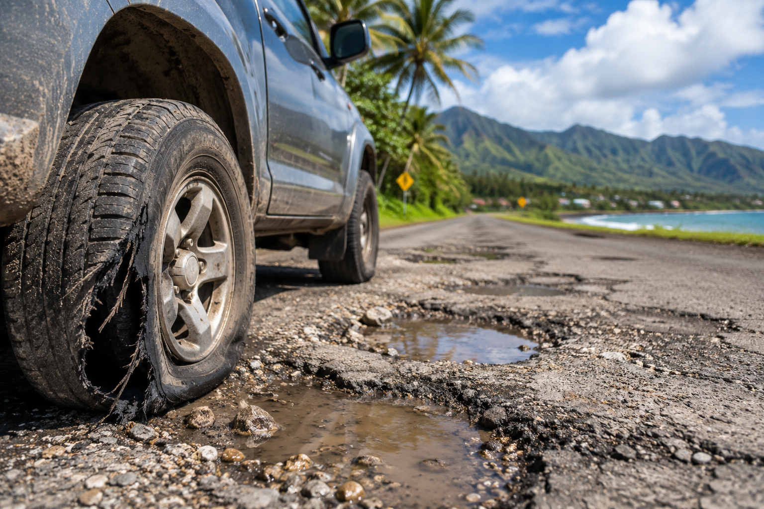 Why Oahu Roads Are Hard on Tires: Potholes, Coral Gravel, and Damage You Cannot Patch