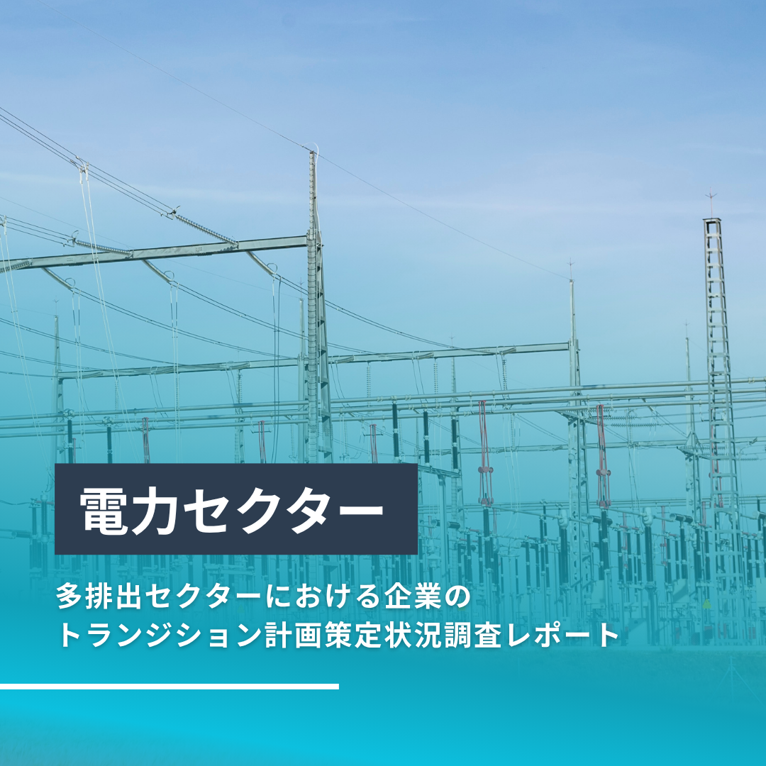 「多排出セクターにおける企業のトランジション計画策定状況調査　電力セクターレポート」の公開について