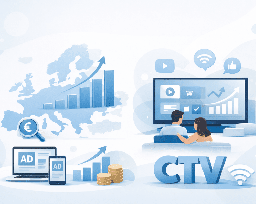 Publicidade digital na Europa: crescimento sólido apesar dos desafios de confiança e medição
