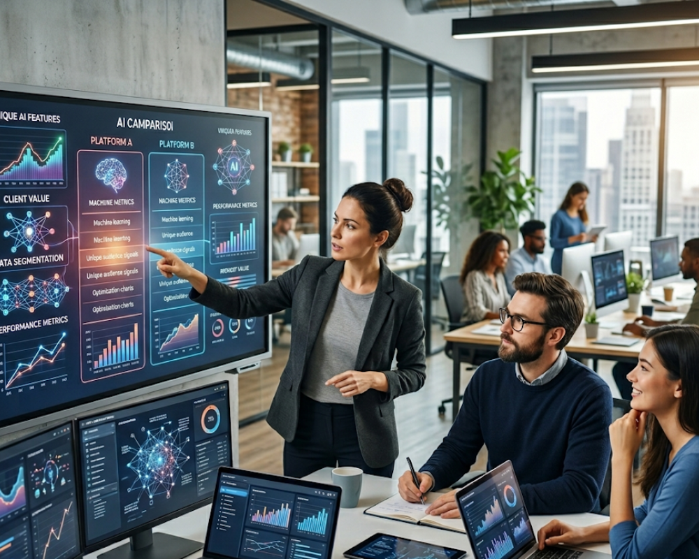 As agências enfrentam o desafio de diferenciar as suas plataformas de IA