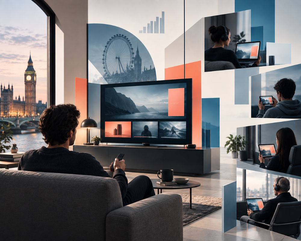 CTV: 36% dos adultos britânicos já utilizam semanalmente serviços SVOD com publicidade