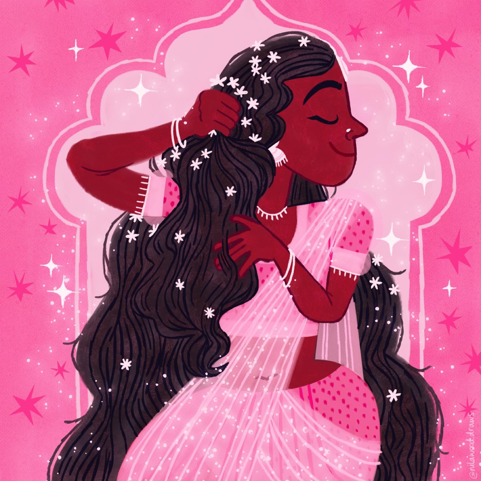 Think pink! 🎀🩷🌷🌸🩰

#kidlit #kidlitillustration #picturebookillustration #princess
