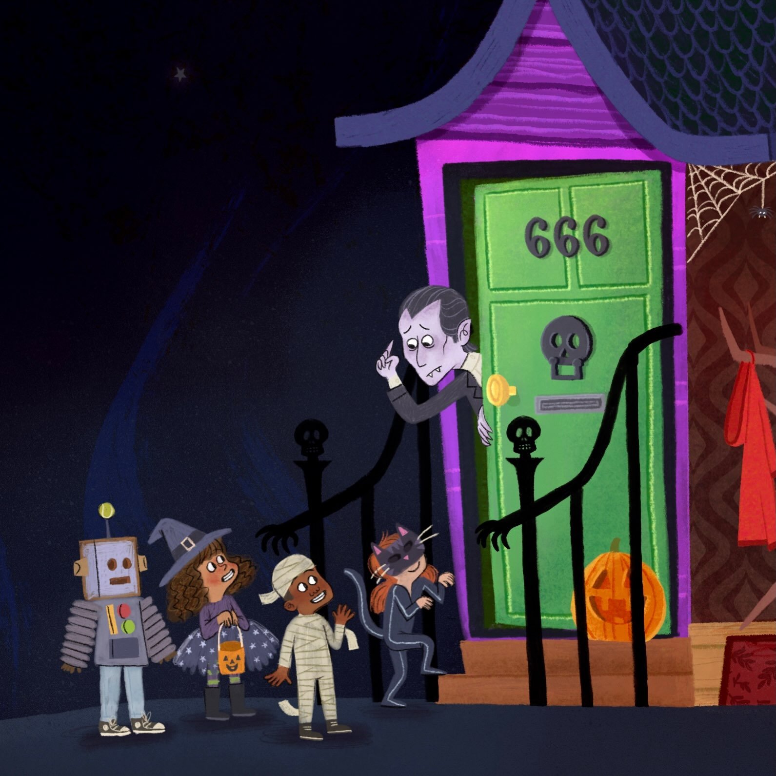 Knock knock! It&rsquo;s beginning to feel spooky here&hellip;🕷️🕸️🎃👻🤖🐈&zwj;⬛

#tamilartist #autumniscoming #spooky #seasonofthewitch #boo