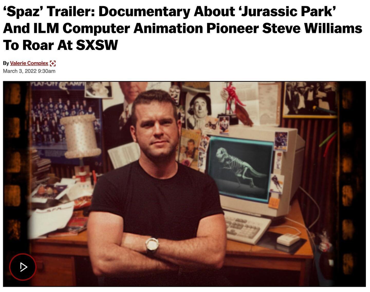 Fans of Jurassic Park&hellip; check out this documentary! Premieres at SXSW 3/14