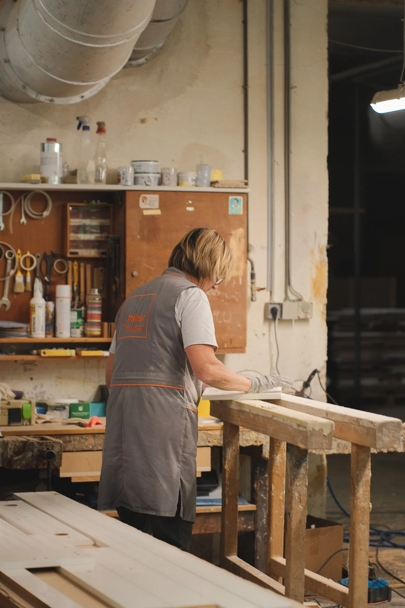 workers in mlinar+mlinar workshop in idrija Slovenia