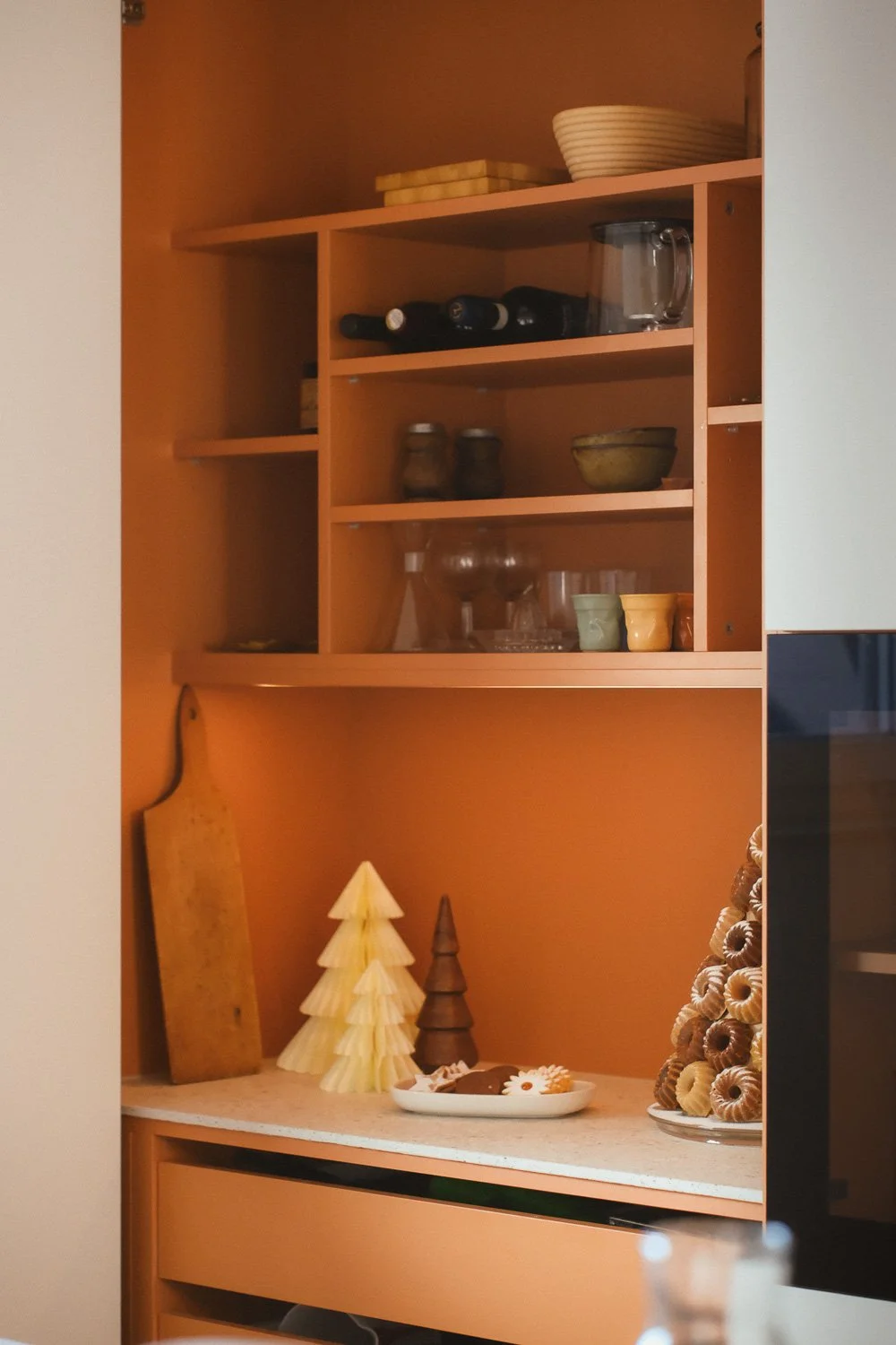 mlinar+mlinar kitchen storage in orange