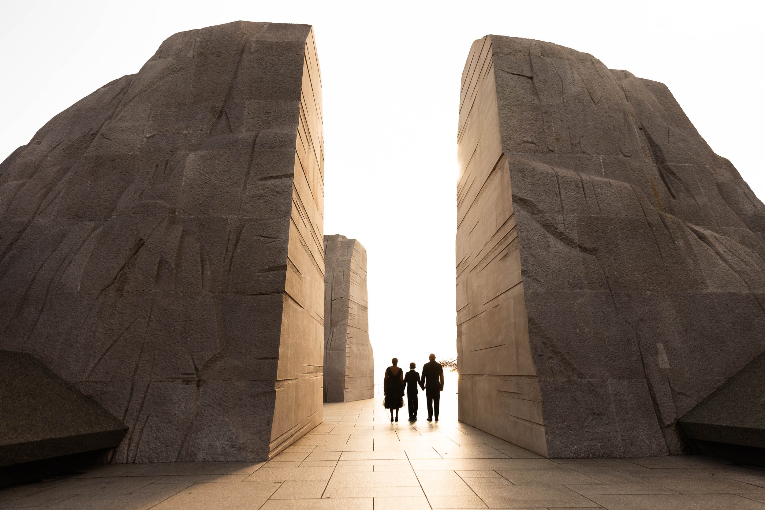 Black Tie Family Portrait Session at the MLK Jr. Memorial