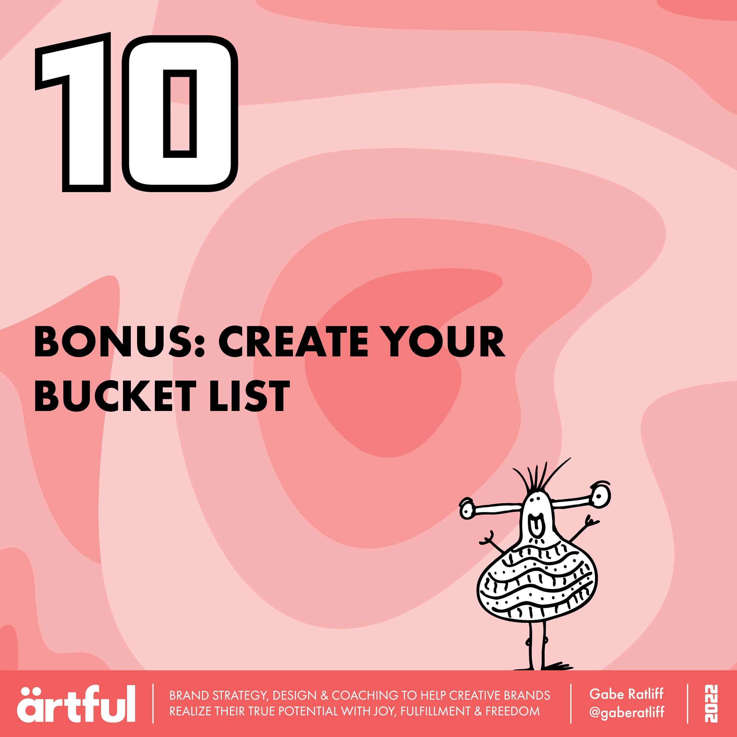 BONUS: Create your Bucket List
