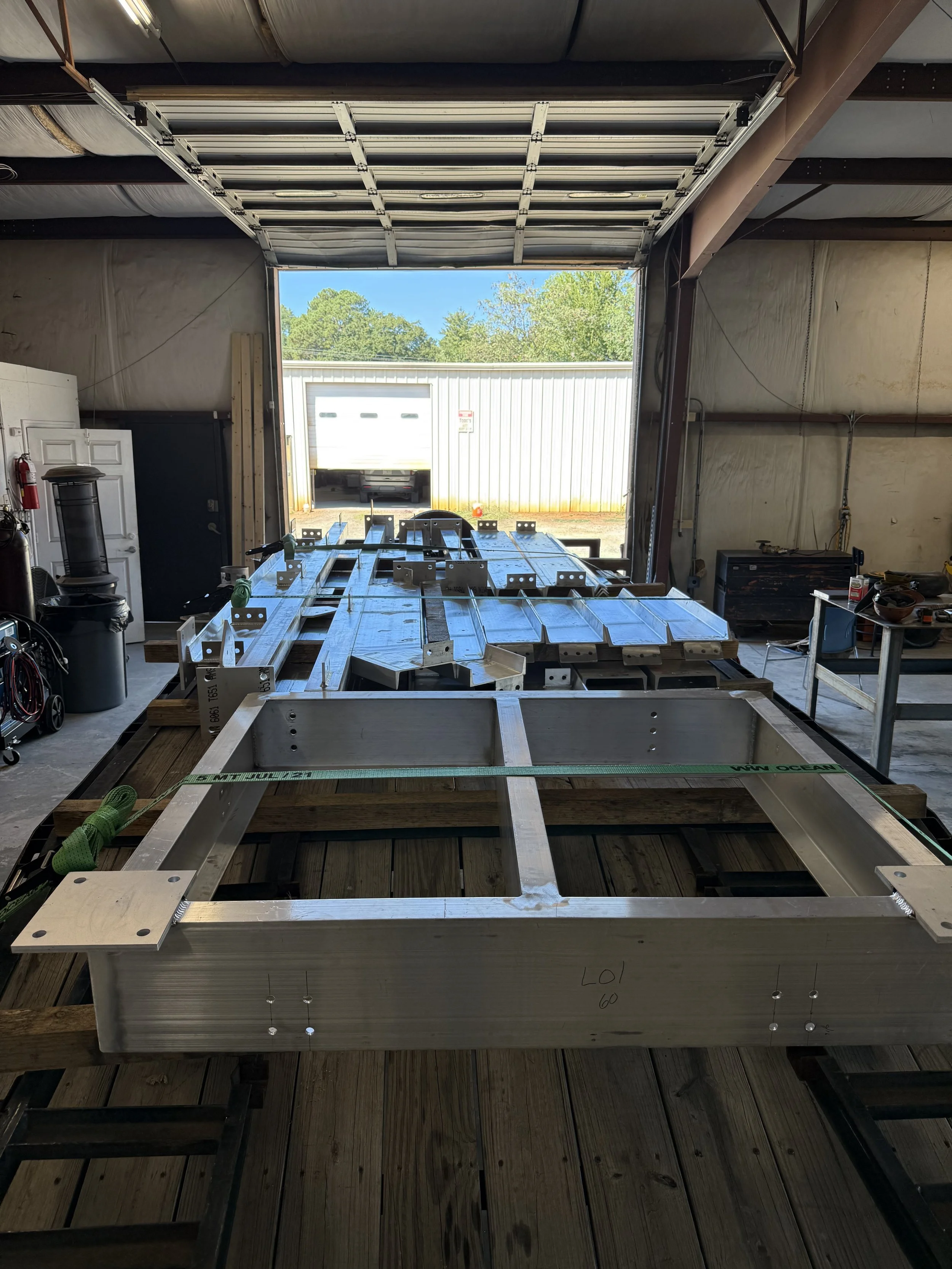 Melting Point LLC's fabrication shop provides precision welding, custom metal fabrication, process piping, and industrial manufacturing services.