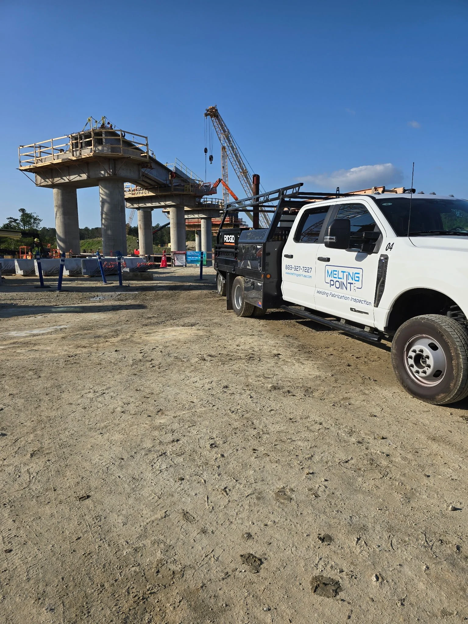 Structural steel installation by Melting Point LLC showcases expert fabrication, certified welding, and precision field installation for industrial construction.