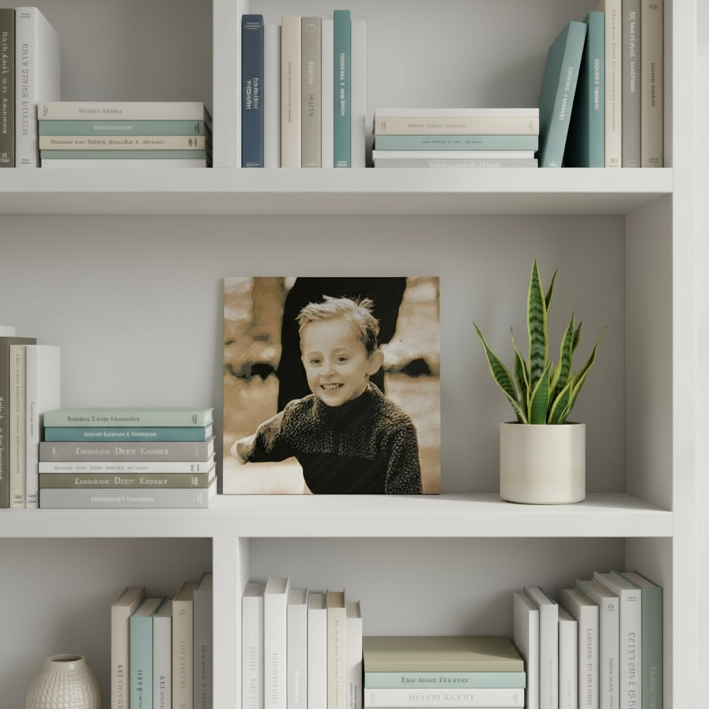 Custom 3D Printed “Golden Light” Portrait – Turn Any Photo into a Golden Sepia Masterpiece