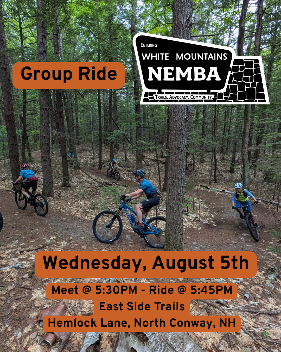 Wednesday Group Ride at East Side