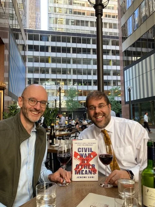 Lunch with my editor, Clive Priddle, to celebrate a book - September 2022
