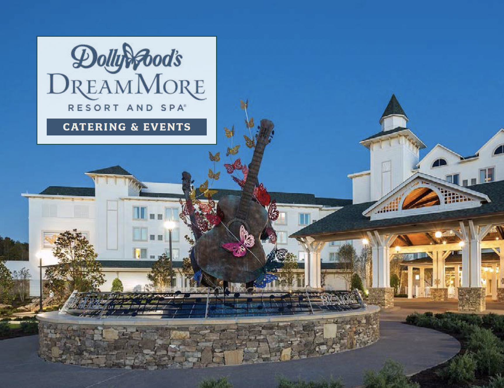 Print & Interactive: Dollywood DreamMore Resort & Spa Catering Menu
