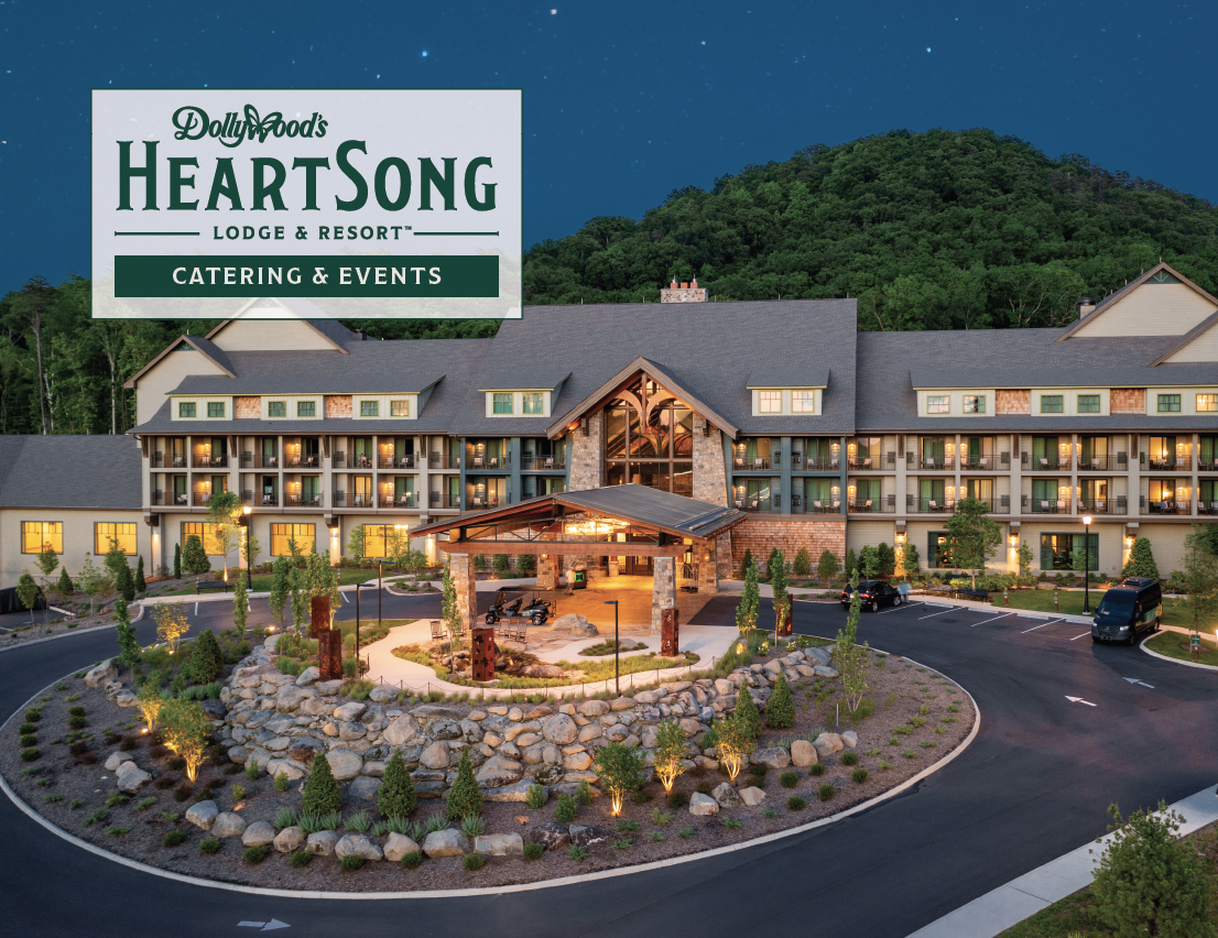 Print & Interactive: Dollywood HeartSong Resort & Spa Catering Menu