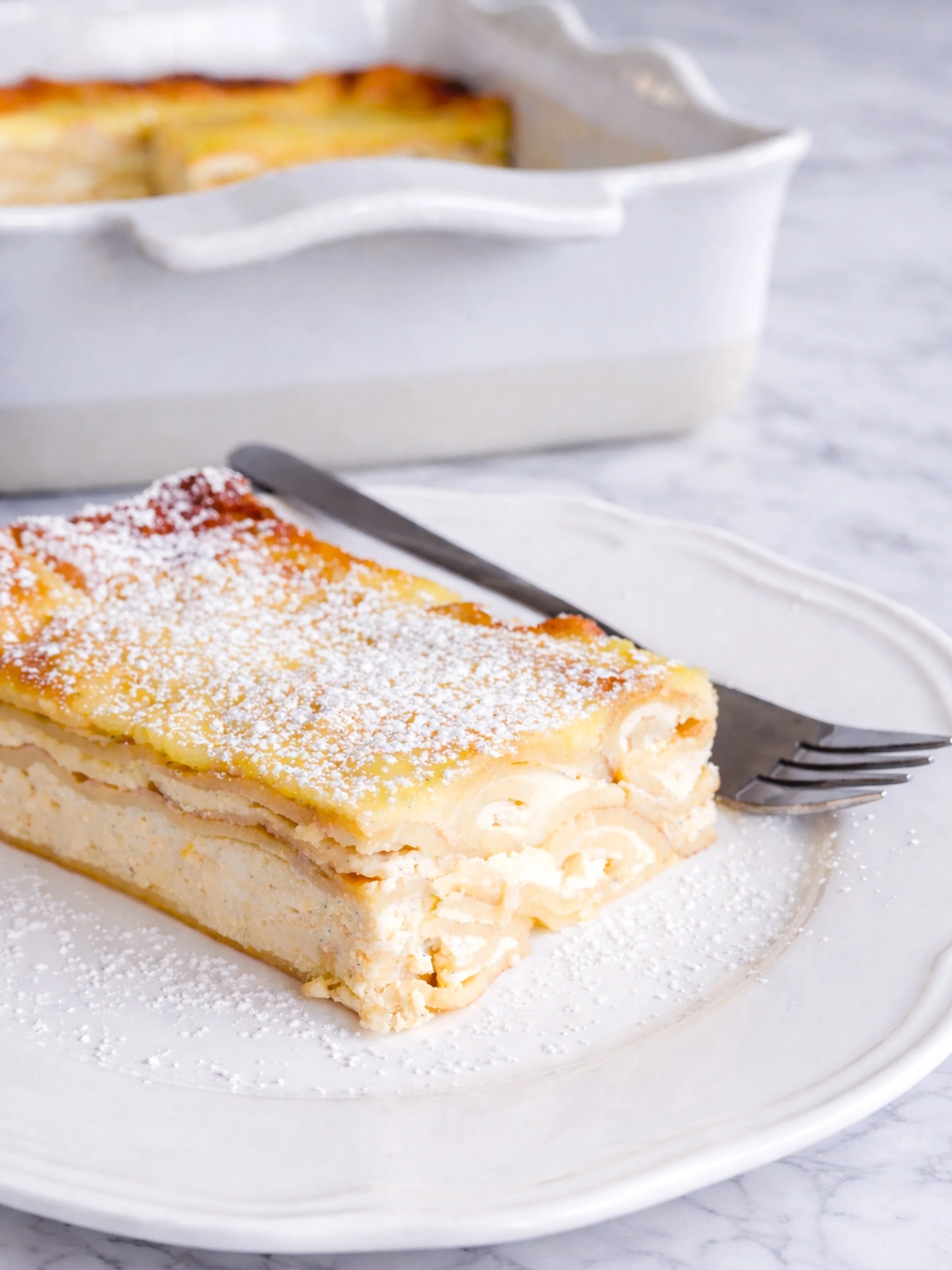 Baked Ricotta and Lemon Crêpes (Gratinirane skutine palačinke)